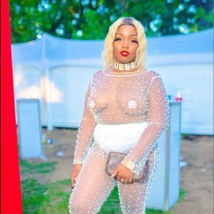 Pearls mesh 2 piece set